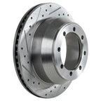 Set of 2 Drilled Slotted Disc Brakes for Ford E350 Econoline Wagon
