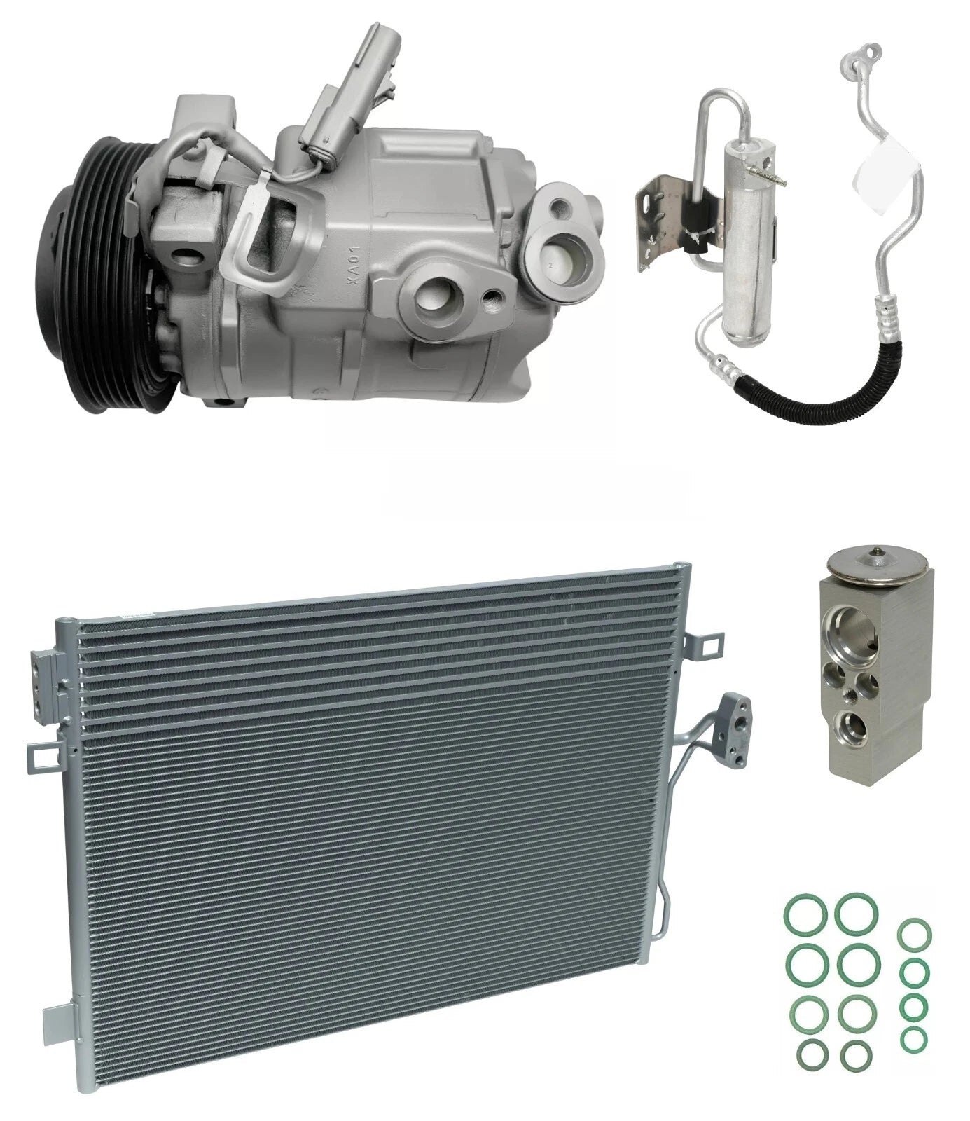 A/C Compressor Kit with Condenser for Dodge Journey 3.5L V6 (2010–2010)