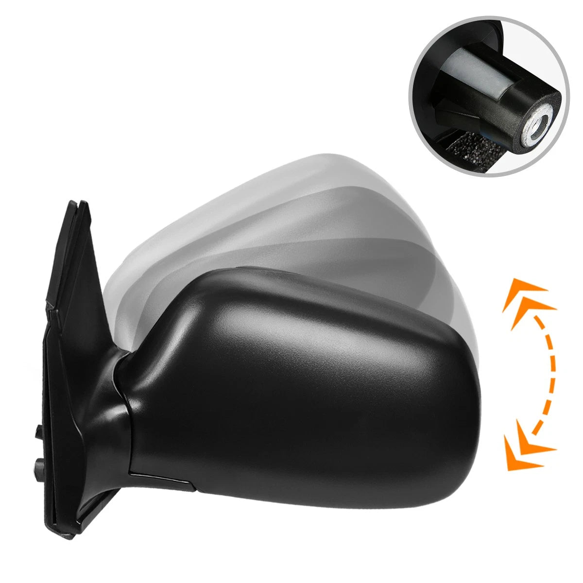 Left Manual Side Rear View Door Mirror for Toyota Sienna (1998–2003)