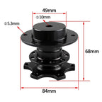 Steering Wheel Quick Release Hub Adapter for Universal Cars (Black)