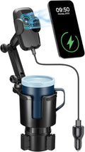 3-in-1 Wireless Charger Car Cup Holder Adapter for Smartphones