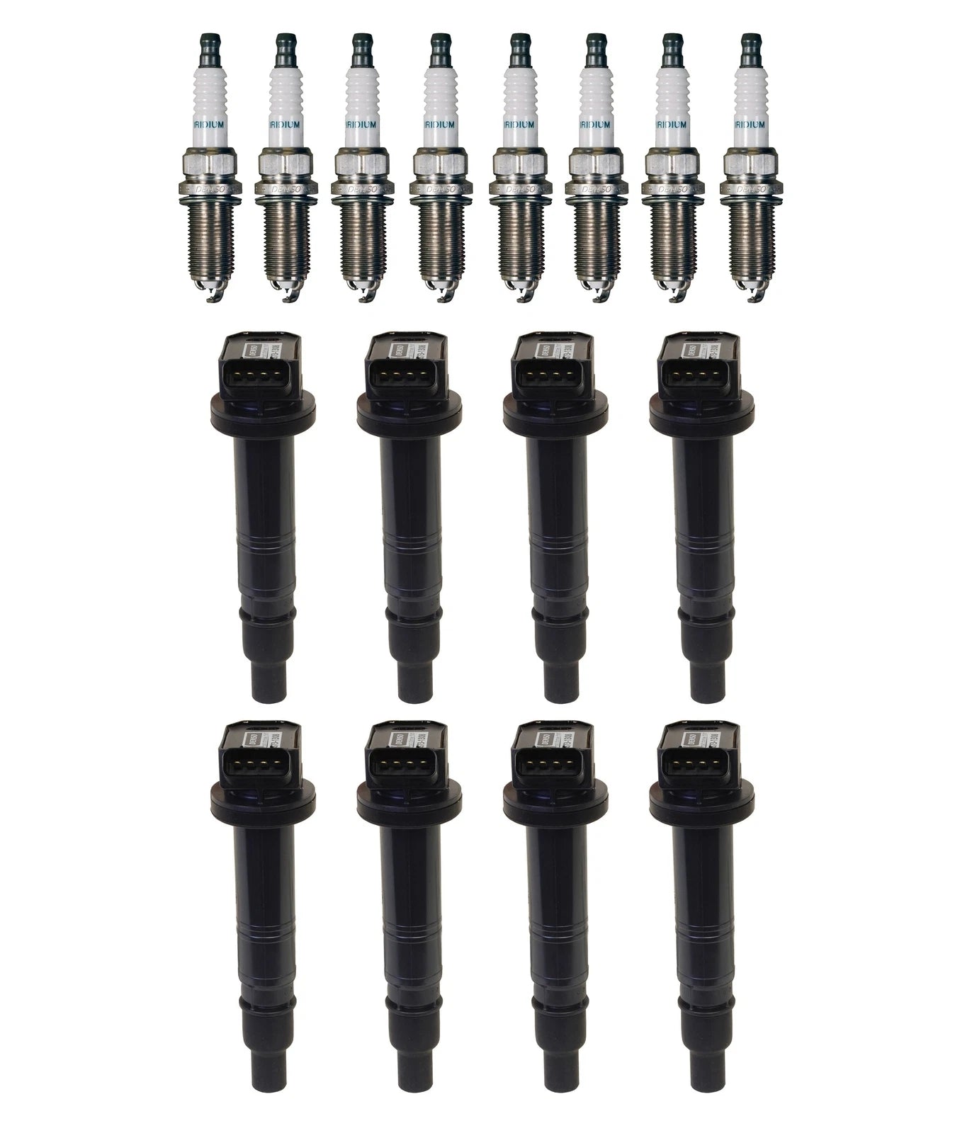 Set of 8 Ignition Coils & Iridium Spark Plugs for 5.0 V8