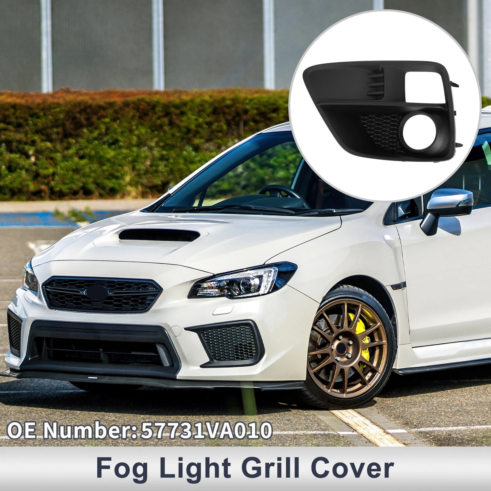 1pc Fog Light Grill for Subaru WRX (2015–2017) No. 57731VA010 Black