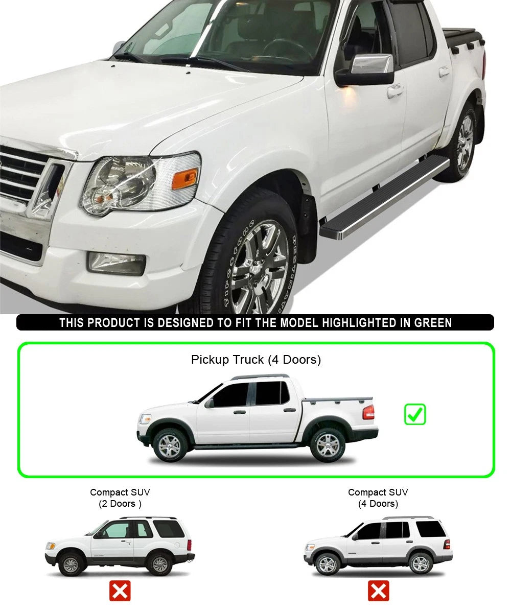 5-Inch Running Boards for Ford Explorer Sport Trac (2007-2010)