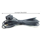 1.5M Dual USB Port Panel Adapter for Car Dash Mount AUX Extension Cable