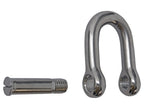 1/2" Marine Boat Chain D Rigging Dee Shackle with Screw Pin Stainless Steel