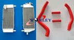 Aluminum Radiator + Green Hose for Kawasaki KX125 (2003-2008)