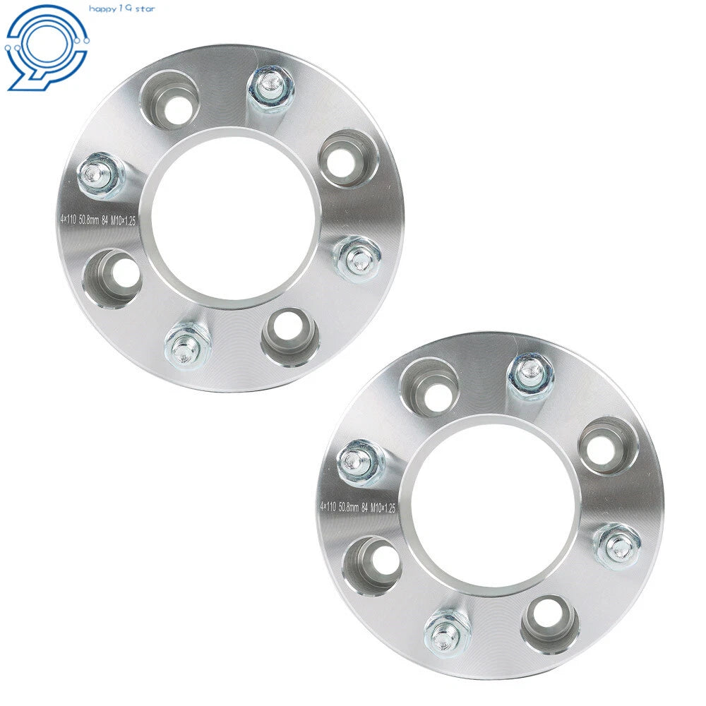 2X Wheel Spacer for Honda Recon 250 (1997–2009) 2" 4x110 Silver