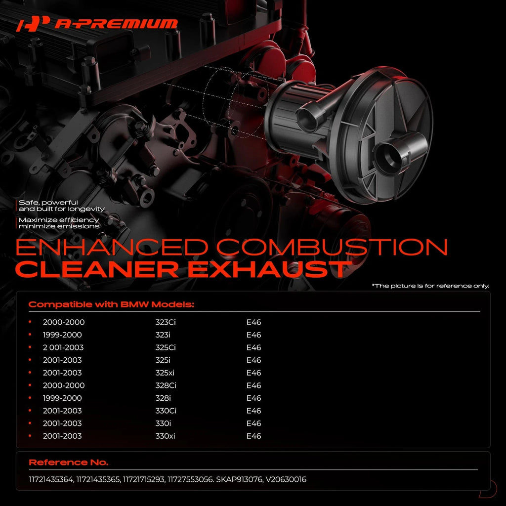 Secondary Air Injection Pump for BMW E46 323Ci 325i 328i (1998–2006)