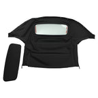 Black PVC Soft Top Convertible Cover for Mazda Miata (1990-2005)