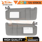 Set of 2 Plush Cloth Sun Visors for Toyota Camry (2007–2011)