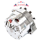 Chrome 12V Alternator for Chevy BBC SBC (1969-1995)