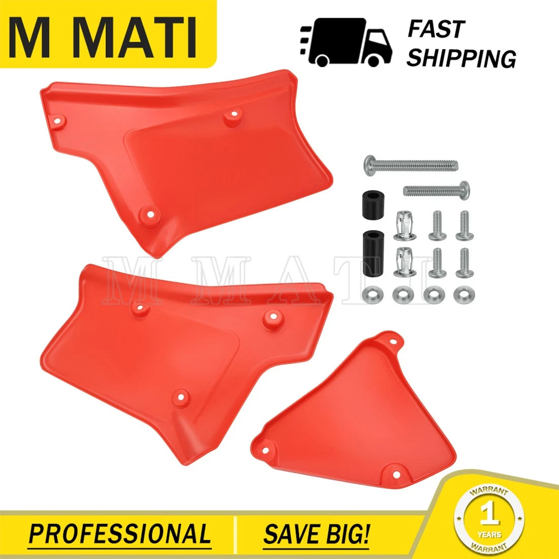 Set of 2 Side Panel Covers for Honda XR200R XR250R (1984–2002)