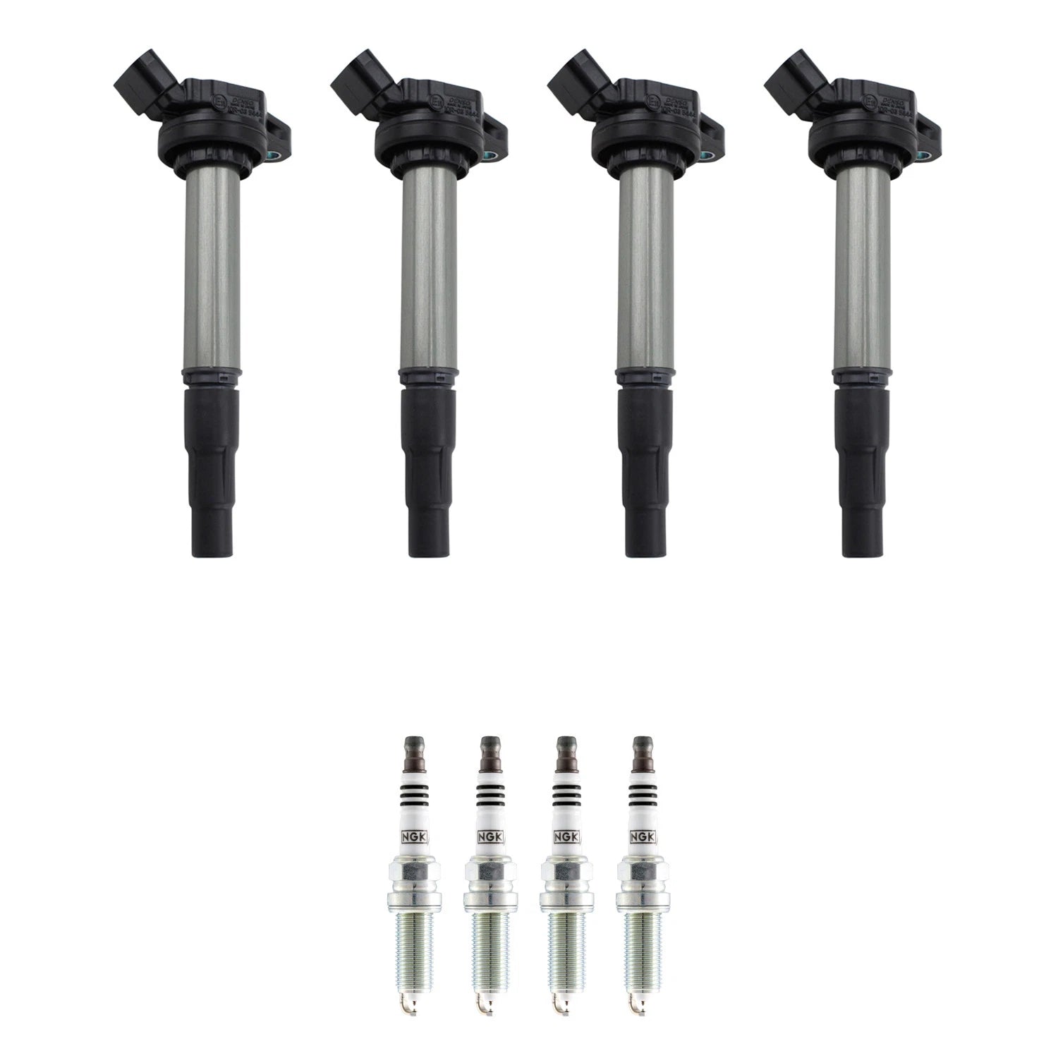 Set of 4 Ignition Coils & NGK Iridium Spark Plugs for Toyota Corolla Prius V