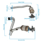 Y Pipe Catalytic Converter for Dodge Dakota (2004–2010) Stainless Steel