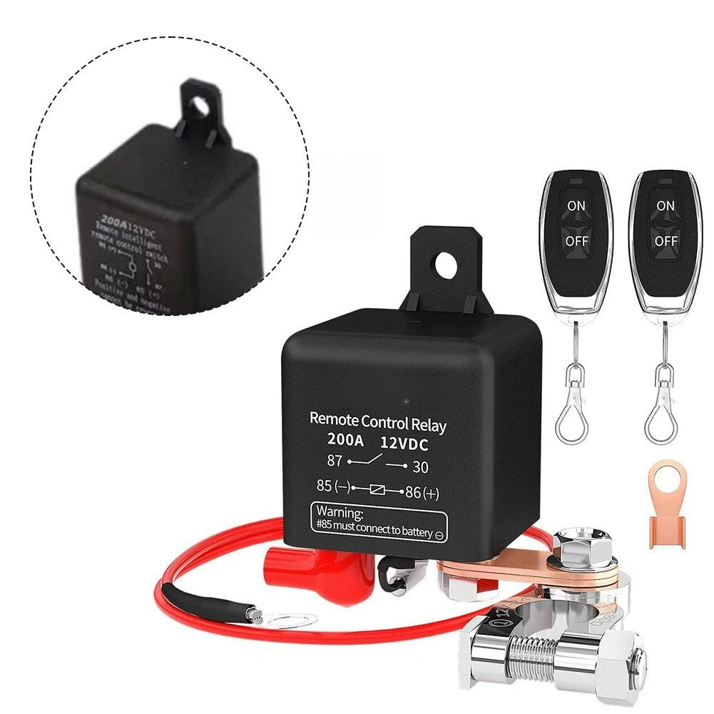 12V 200A Battery Management Switch with Remote Control for Cars Trucks RVs