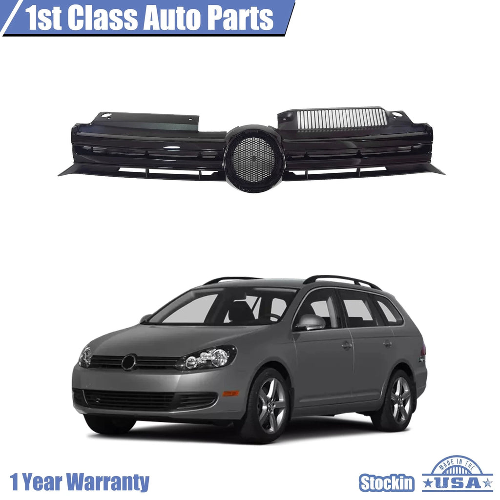 Front Sport Black Grille for Volkswagen Jetta Sedan (2011–2014)