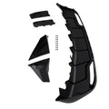 Rear Bumper Lip Diffuser For 24-25 Tesla Model 3 W/Extensions Gloss Black