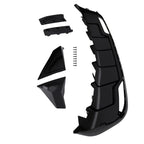 Rear Bumper Lip Diffuser For 24-25 Tesla Model 3 W/Extensions Gloss Black