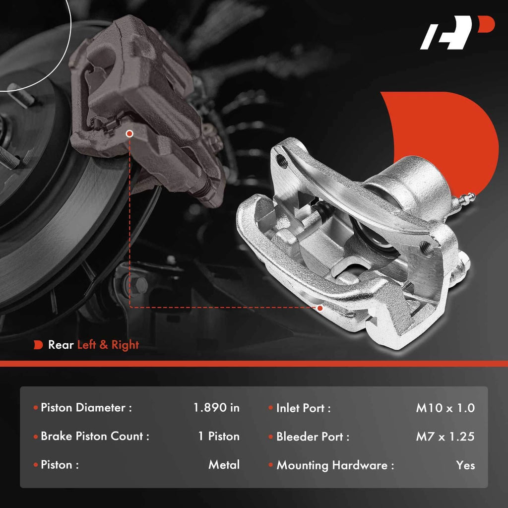 Rear Brake Calipers with Bracket for Toyota Tundra (2007–2020) Sequoia