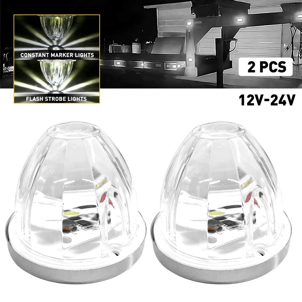 2X LED Clearance Turn Signal Lights for Truck Trailer (3.5") PY