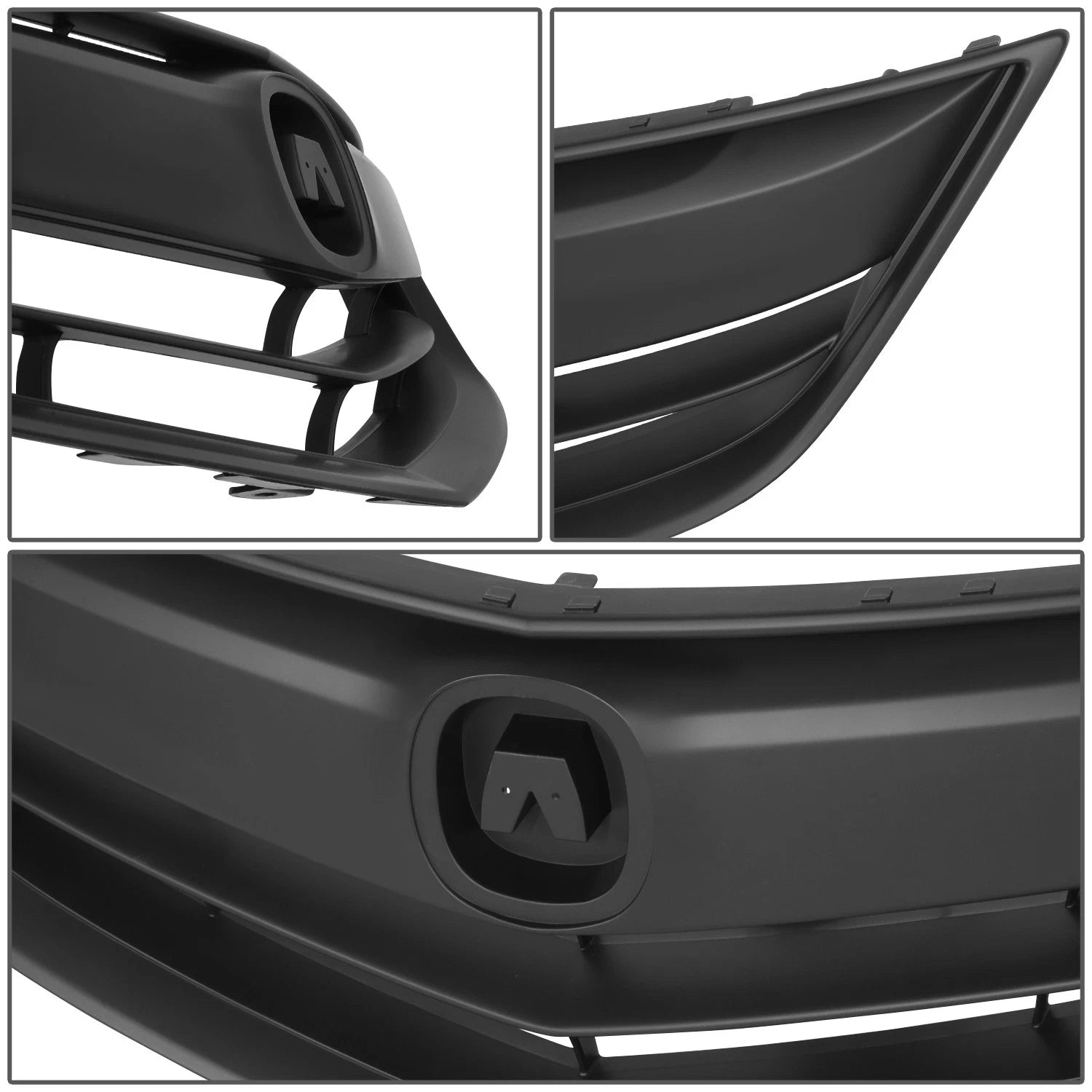 Front Bumper Grille Assembly for Acura ILX (2013–2015) Matte Black OE Style