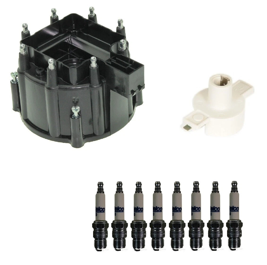 Distributor Rotor Cap & Spark Plugs Kit for GMC G3500 (1987)