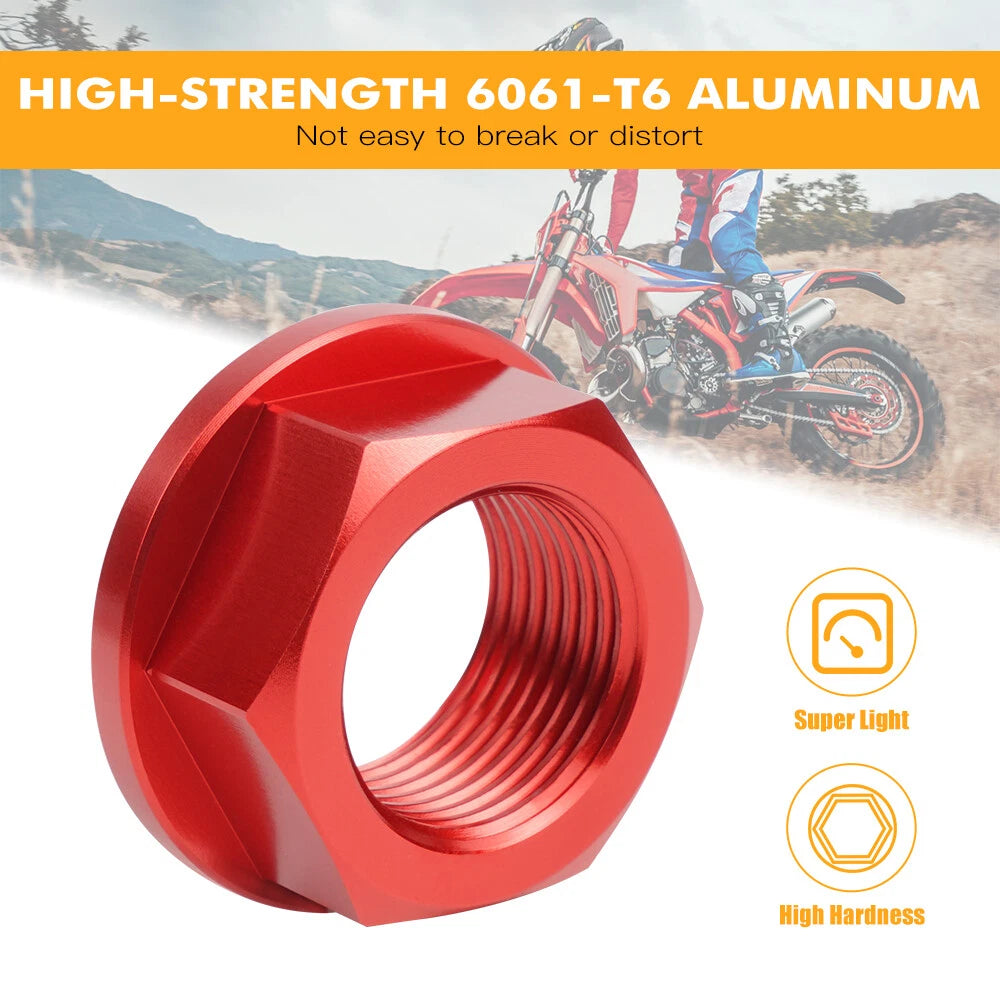 Rear Axle Nut for Beta Xtrainer 300 (2015–2022), RR 400 450 498 4T (2012–2014)