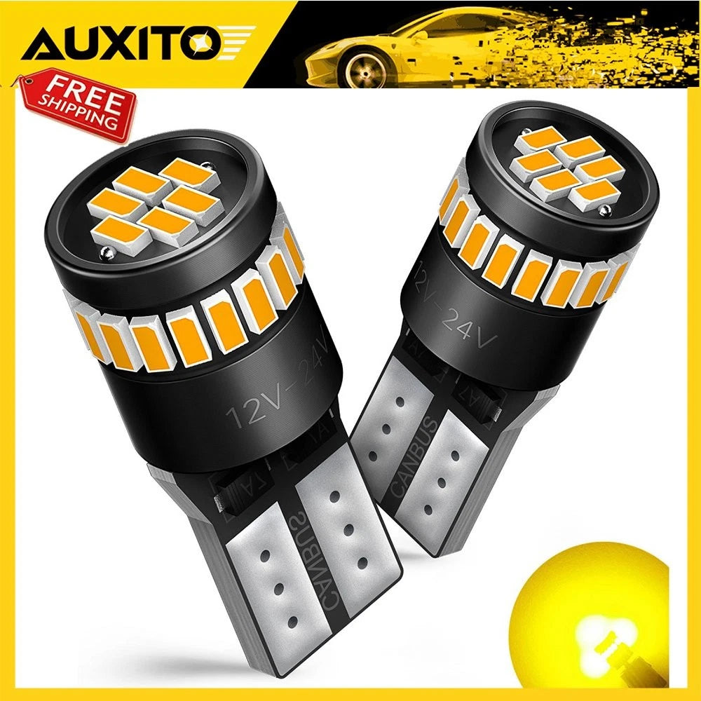 2X Amber LED Side Marker Light Bulbs for Make Model