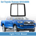 Front Row Headlight Trim Bezel for Toyota Tacoma (2016–2023) Carbon Fiber Black