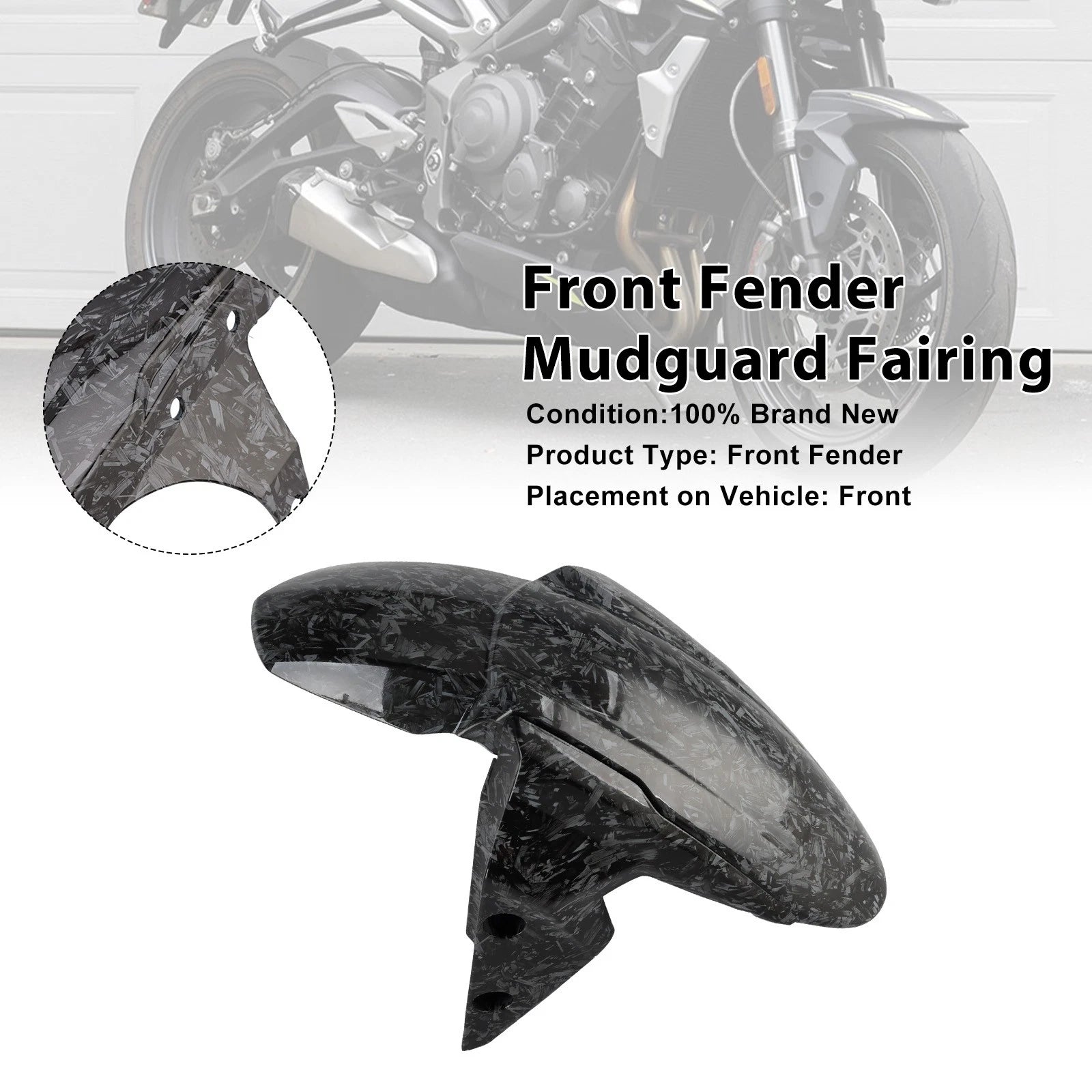 Front Fender Mudguard for Street Triple 765 R RS (2020–2025)