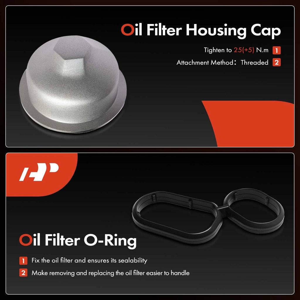 Aluminum Oil Filter Assembly for Kia Sorento Sedona (2018–2020)
