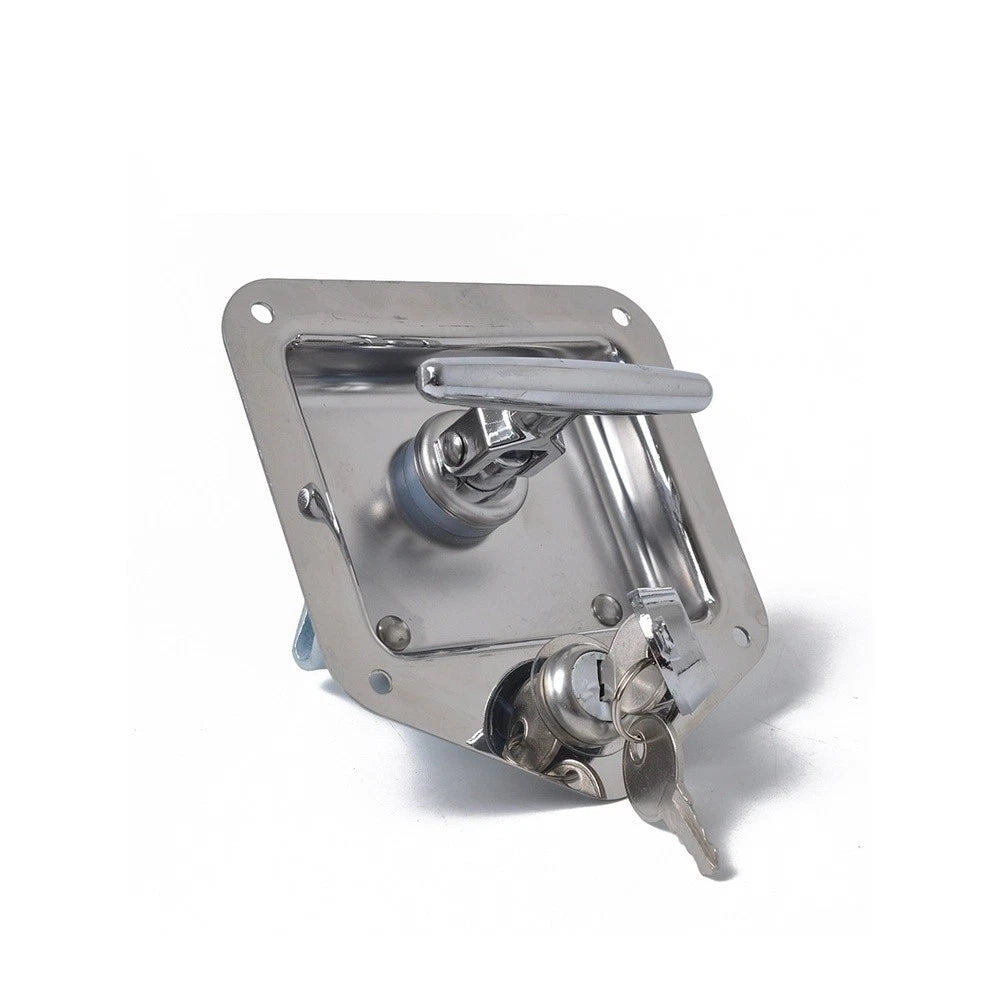 Folding T Handle Lock for Trailer RV Truck (304 Stainless Steel)