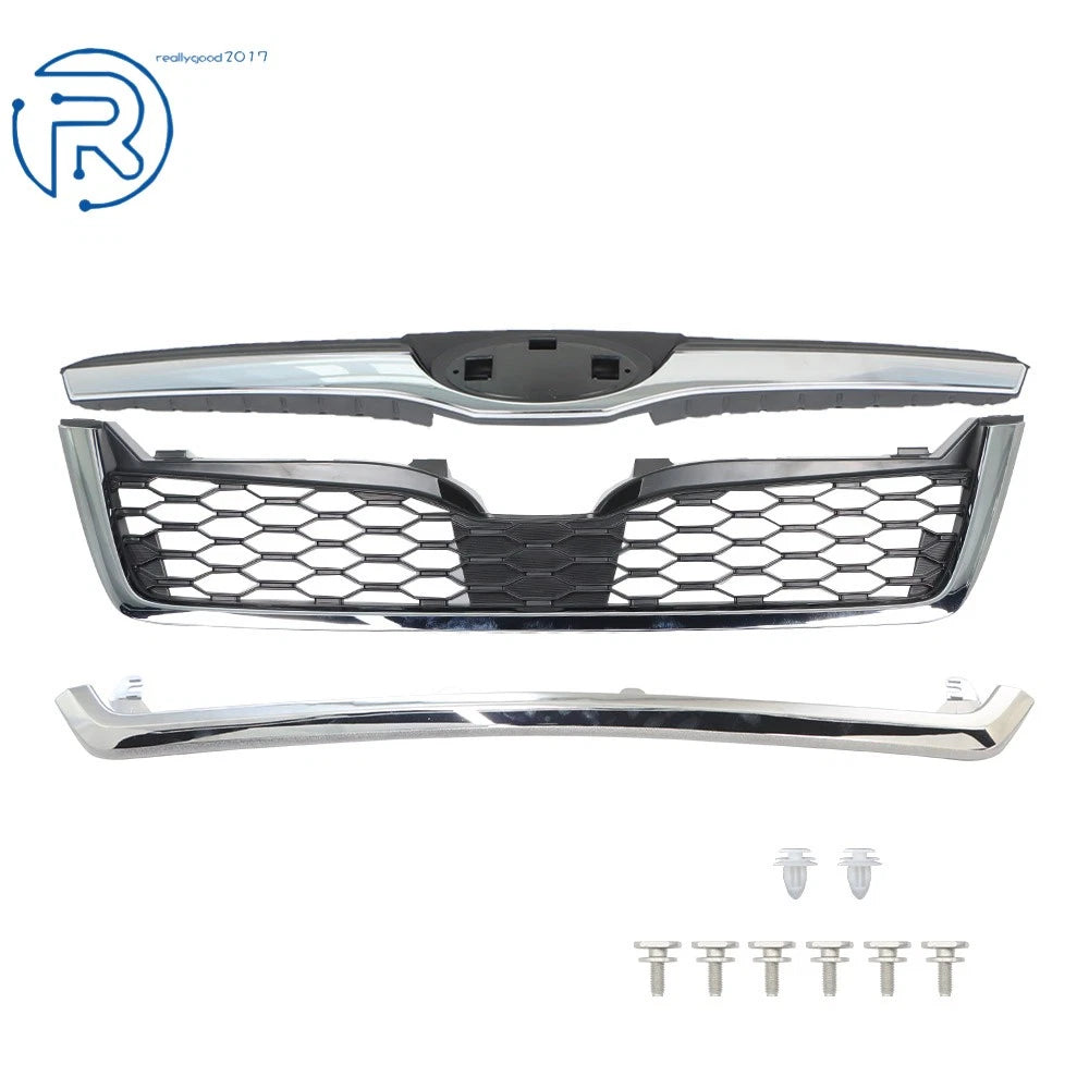 Factory Style Grille for Subaru Forester (2014-2018) Honeycomb Chrome