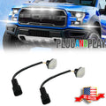2pc Clear Lens Bright White LED Front Side Marker Lights for Ford Raptor (2010–2014)