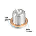 M16x1.5 Steel Engine Oil Drain Plug Screw with Gasket for Nissan 