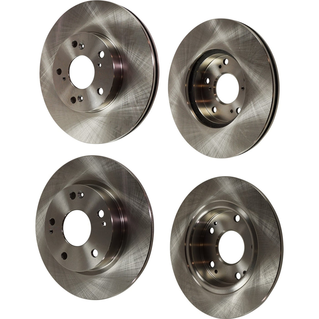 Front and Rear Disc Brake Rotors for Honda Civic Sedan (2016)