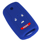 2 x Silicone Remote Key Fob Cover Case for Acura TL TSX ZDX MDX Accord (2004-2020)