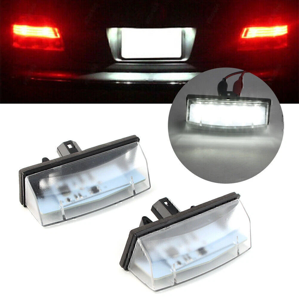 2X LED License Plate Light for Toyota CHR Prius RAV4 (2013–2018)