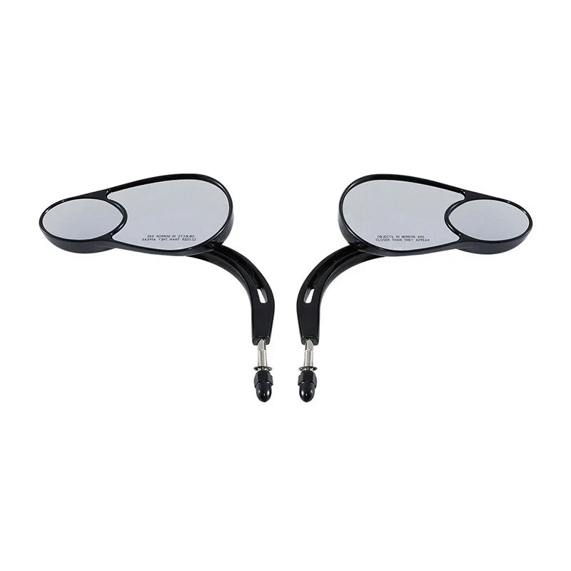 Rearview Mirrors Black for Harley Electra Road Glide Heritage Softail Fatboy