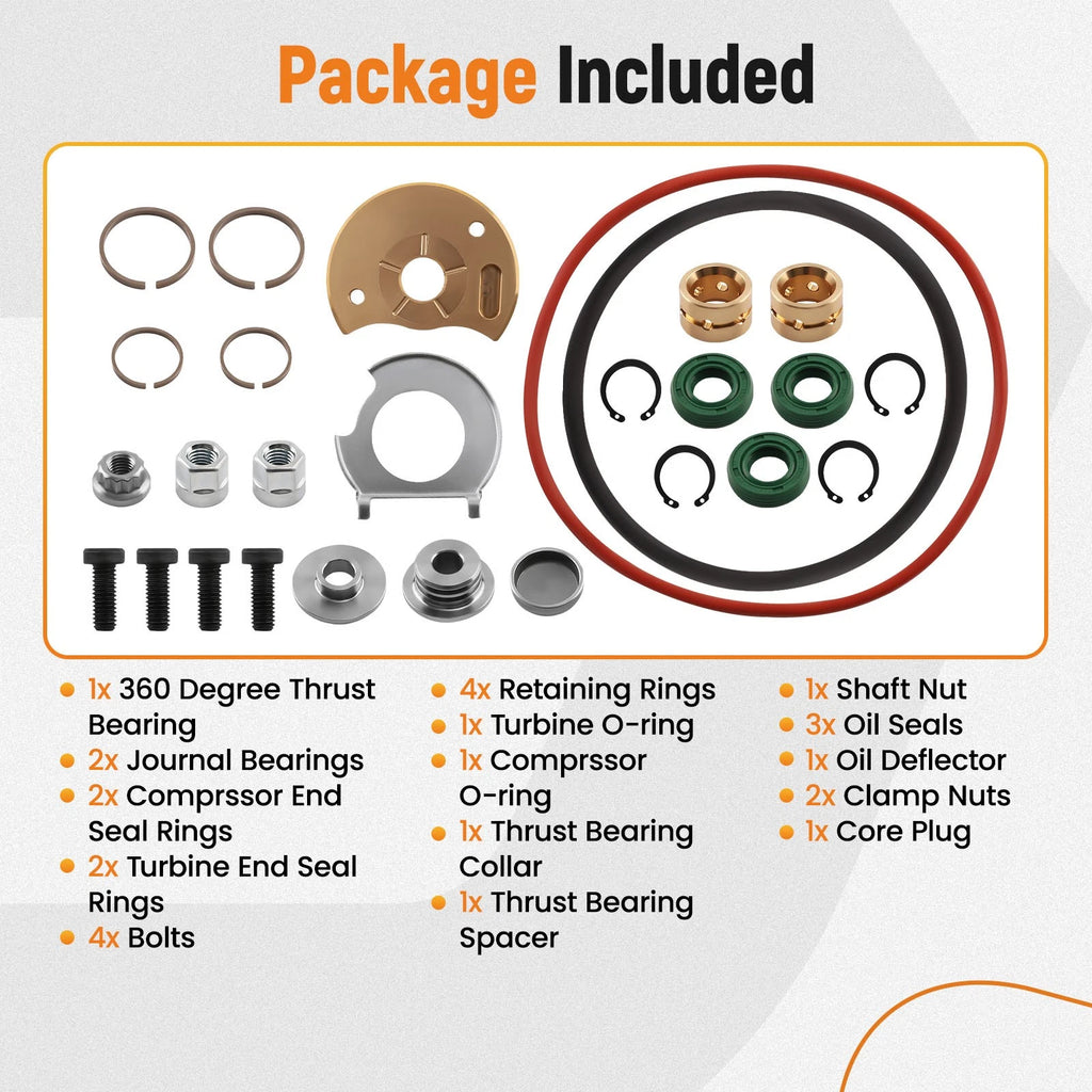 Turbo Repair Rebuild Kit for Dodge RAM 2500 3500 6.7L Diesel (2013–2018)