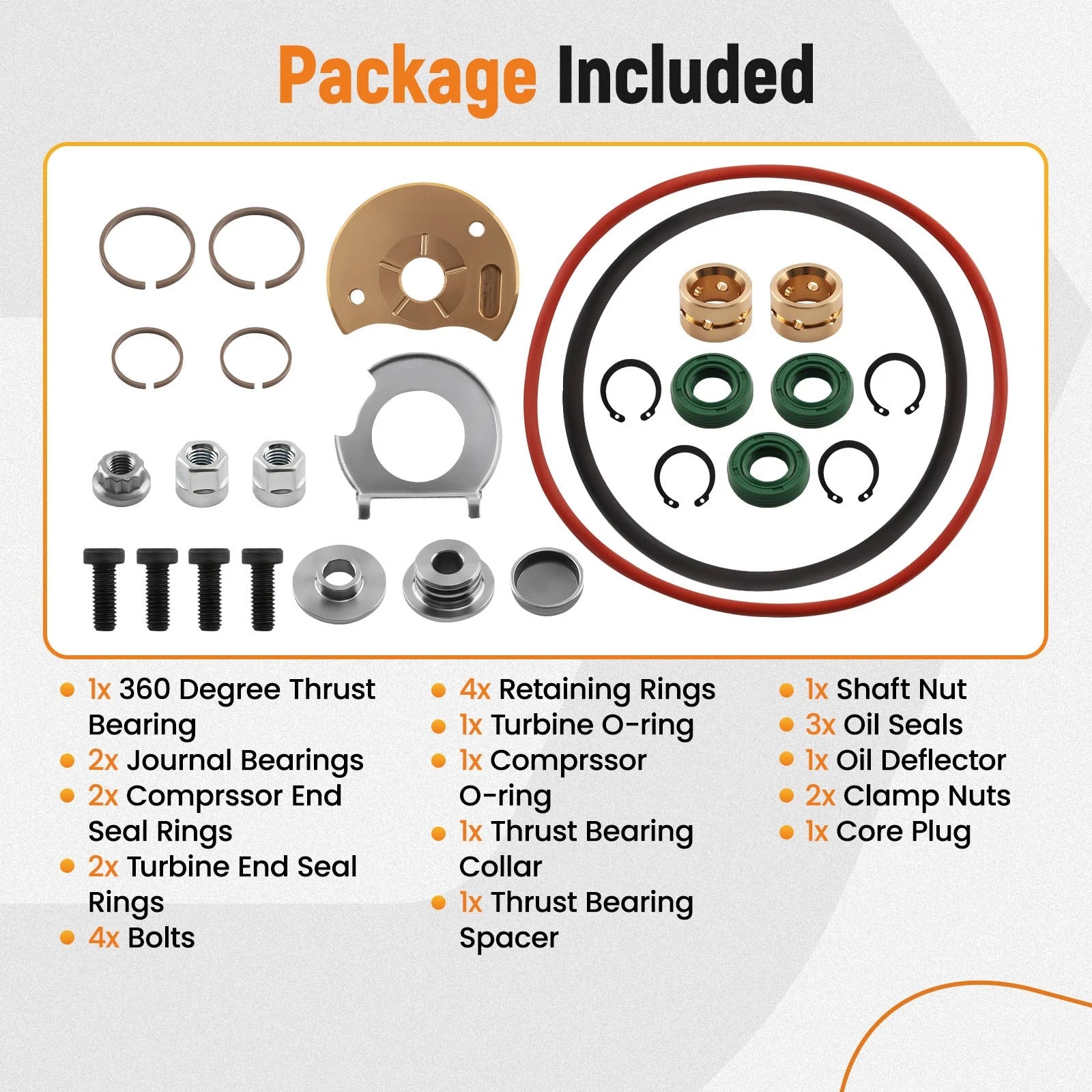 Turbo Repair Rebuild Kit for Dodge RAM 2500 3500 6.7L Diesel (2013–2018)