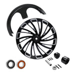 26" Front Wheel Rim for Harley Touring Glide (2008–2025) - Single Disc Hub & Fender