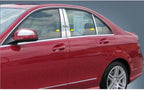 Class 6pc. Luxury FX Chrome Pillar Post Trim for 2008-2011 Mercedes C