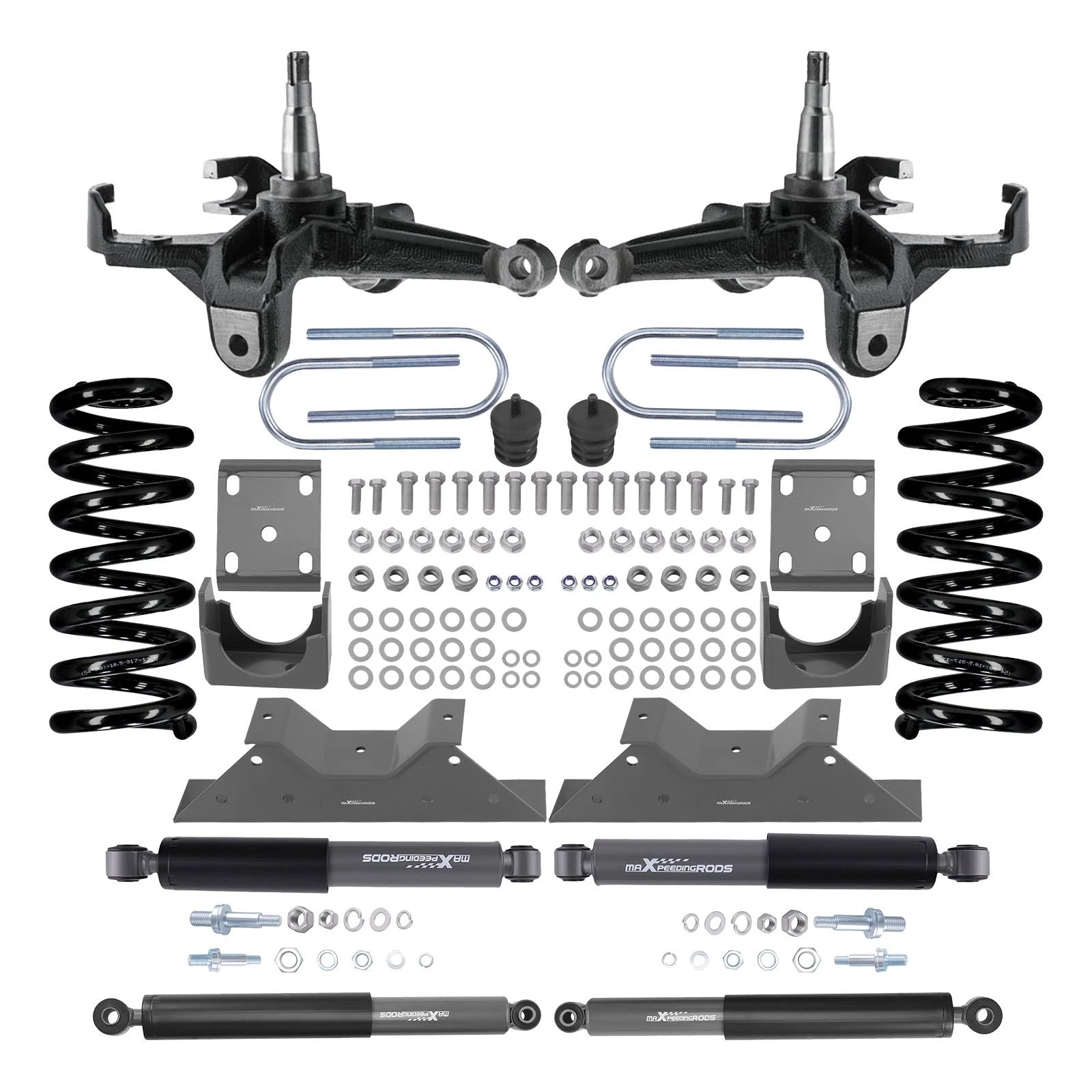 4" / 6" Lowering Drop Kit w/1" Rotors & Shocks for Chevy GMC C10 C15 (1973–1987)