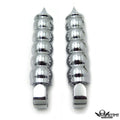 Chrome Calabash Footpegs for Suzuki Intruder 1400/Boulevard S83 (1995–2008)