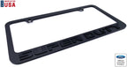 Matte Black License Plate Frame with Emblem for Ford F-250 F-350 (2017–2024)