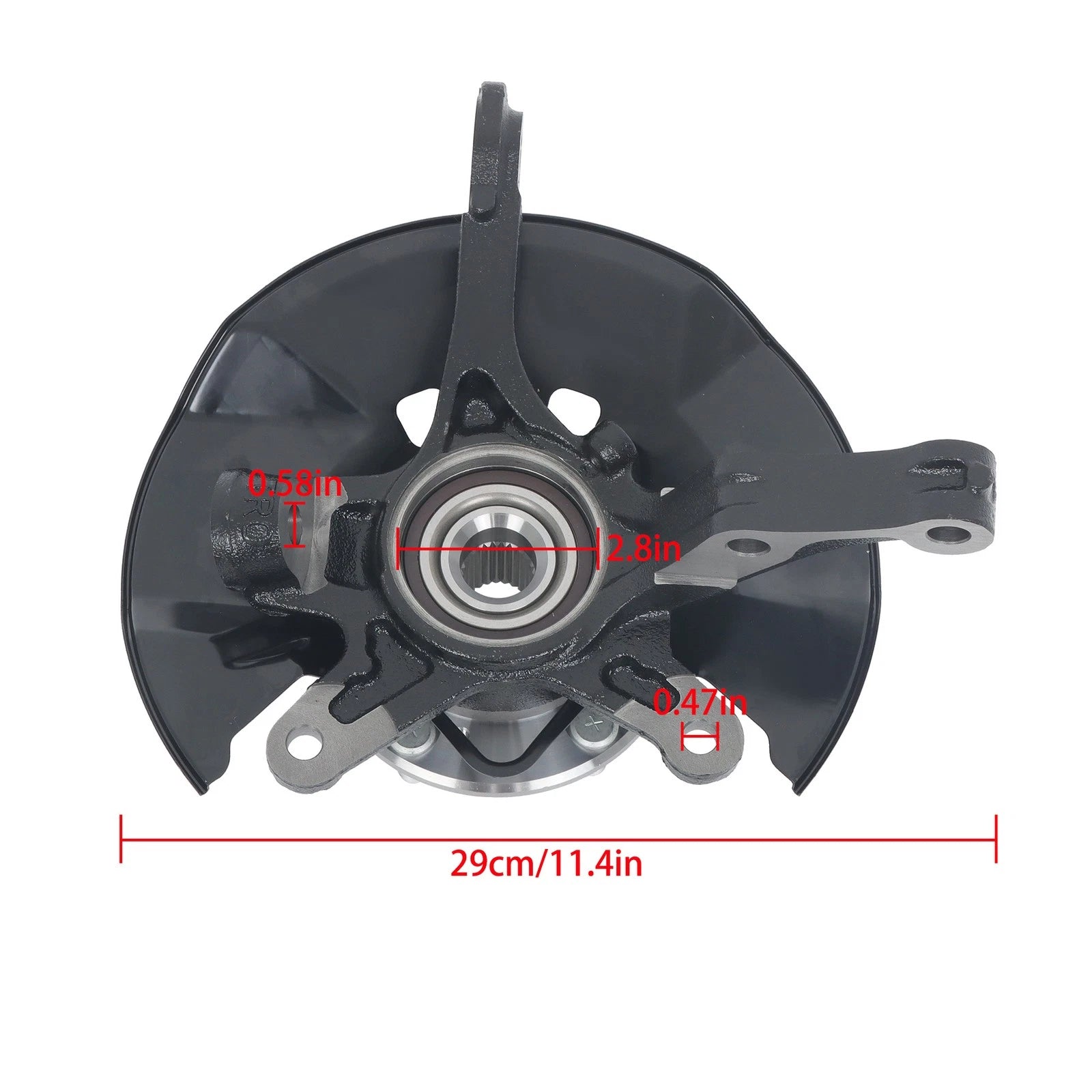 Front Left Steering Knuckle & Hub Bearing Assembly for Honda Civic (2013-2015)