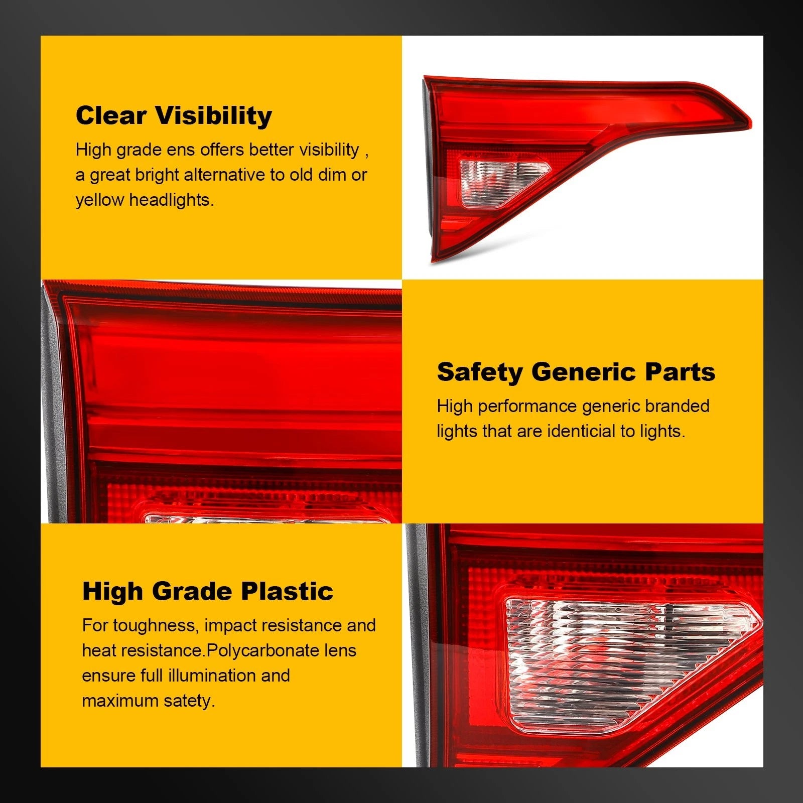 LED Inner Driver Side Tail Light Assembly for GMC Acadia (2017–2019)