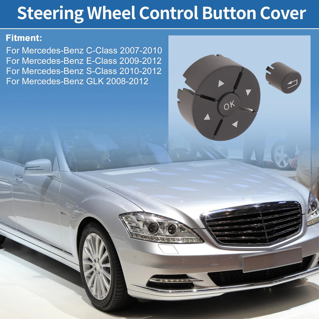 Steering Wheel Control Button Cover for Mercedes-Benz C-Class (2015–2021)